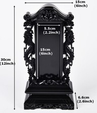 Tavola Ancestrale Memoriale Drago Cinese Altare Dei Santuario Preghiera Legno Intagliato