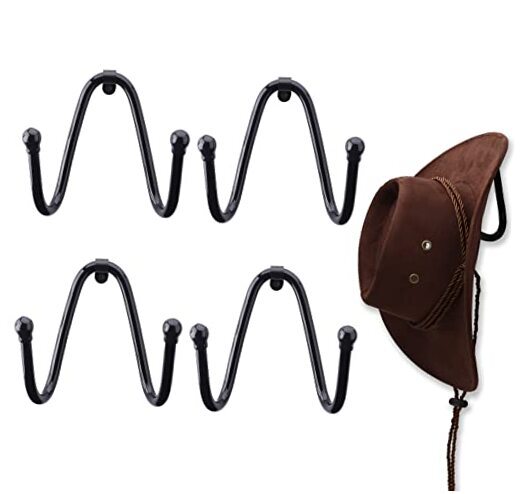 Pack Cowboy Hat Rack Wall Mount Cowboy Hat Holder Hat Hanger Hat
