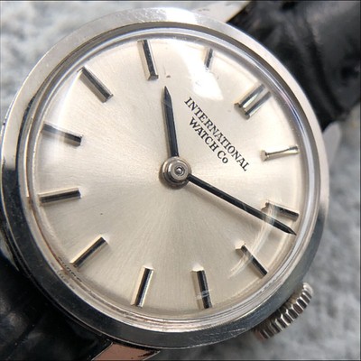 Iwc Analog Manual Women Hand-Wound Ladies Ss Round Ka17056 Vintage 