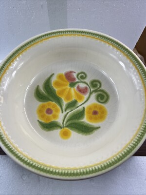 FRANCISCAN  MAYPOLE EARTHENWARE  1974-1977  MED  SERVING BOWL. USA. Crackled
