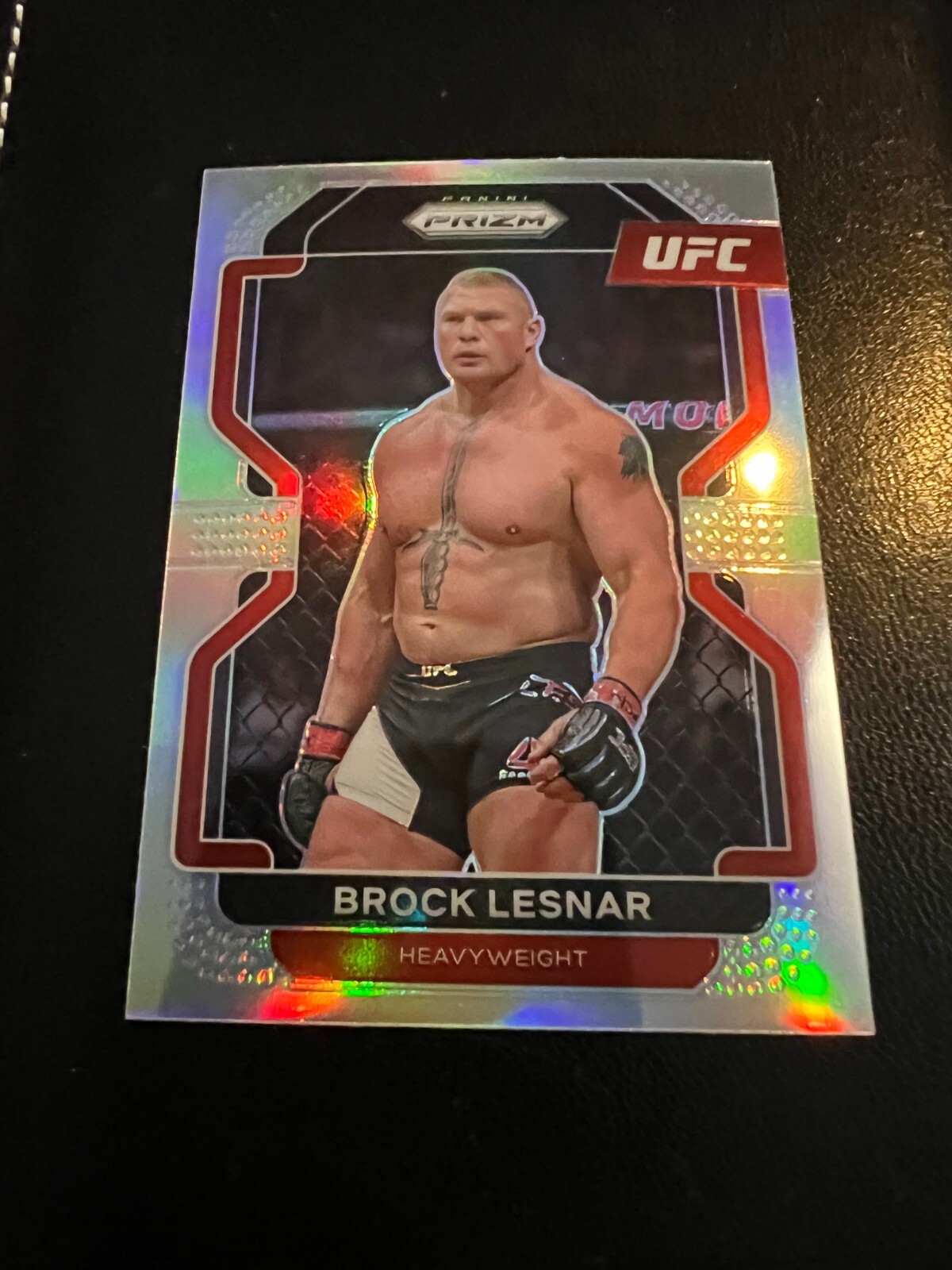 2022 Panini Prizm UFC Silver Prizm Brock Lesnar #159 Heavyweight