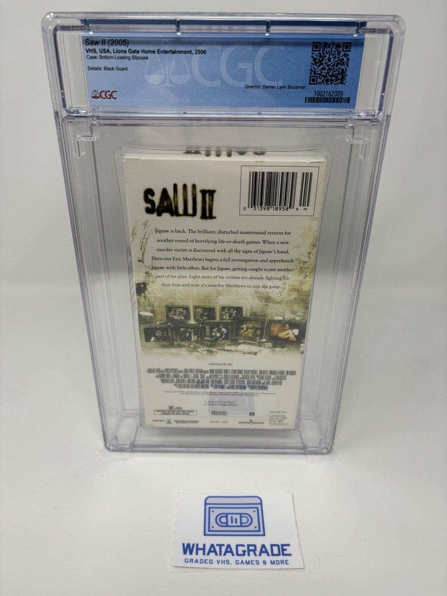 Saw II (VHS, 2006) 💎 Rare 1 of Last Titles on VHS 💎 Graded