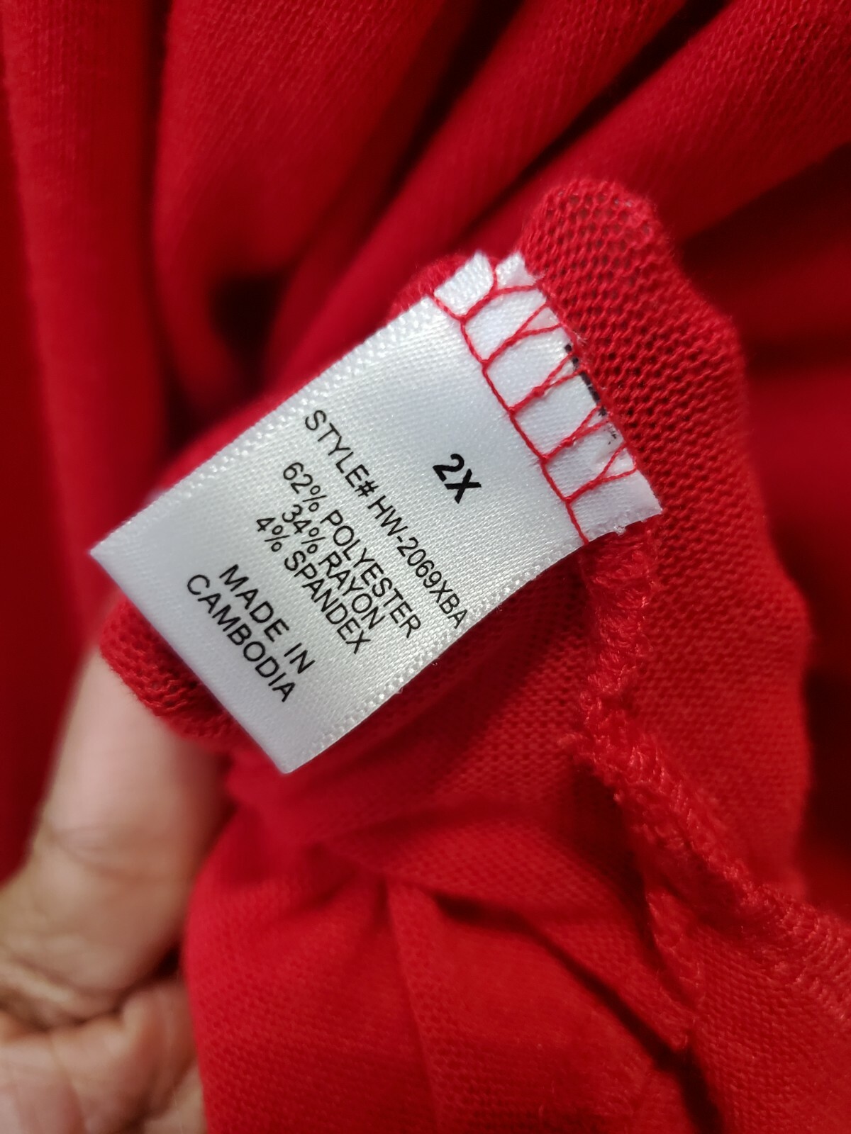 Zenana Women's Red Solid Polyester Long Sleeve V-… - image 9