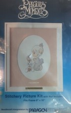 NIP Precious Moments Stitchery Picture Kit 8 x 10 By Paragon Needlecraft 1081