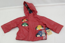 Oshkosh Bgosh Red Hooded Toddler Jacket Indi Race Cars Size 12 M  EL