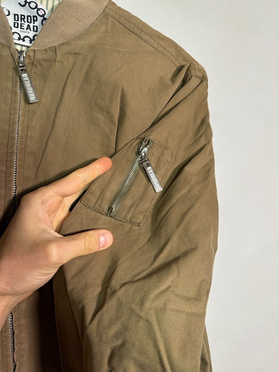 DROP DEAD ドロップデッド ★ Stay Dead Bomber Drop Dead Bomber Death is Key Jacket Size S | eBay