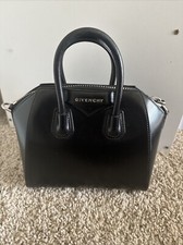 Givenchy Antigona Stamped Shoulder Bag Mini Black Leather