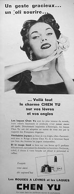 WERBUNG CHEN YU LIPPENSTIFTE NAGELLACK LACKE DAS IST DER GANZE CHARME
