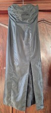 Black tafetta Strapless Maxi Dress size  10/12
