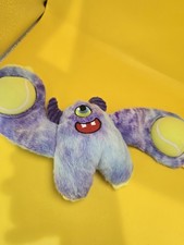 KONG Monster Woozles Medium Squeaky Ball Tug & Shake Dog Toy 14x8