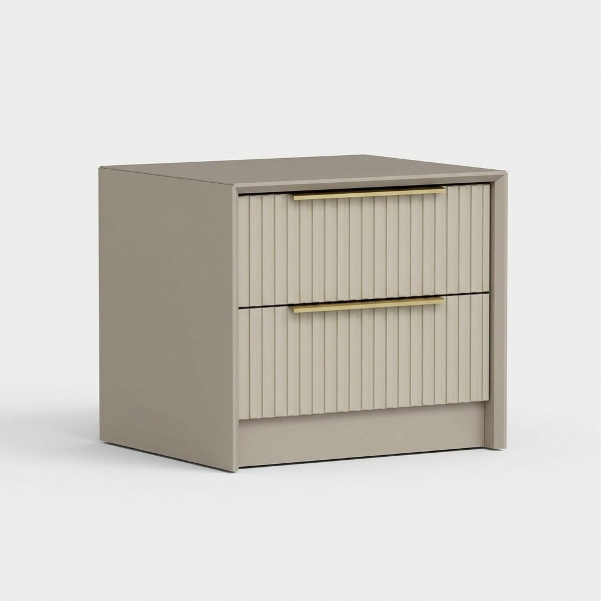 Table de chevet moderne Kale Luxe : résolvez le désordre de la chambre avec 2 tiroirs en bois
