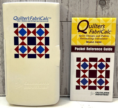 Vtg Quilter s FabriCalc 8400 Fabric Calculator Calculated Industries w/ Booklet