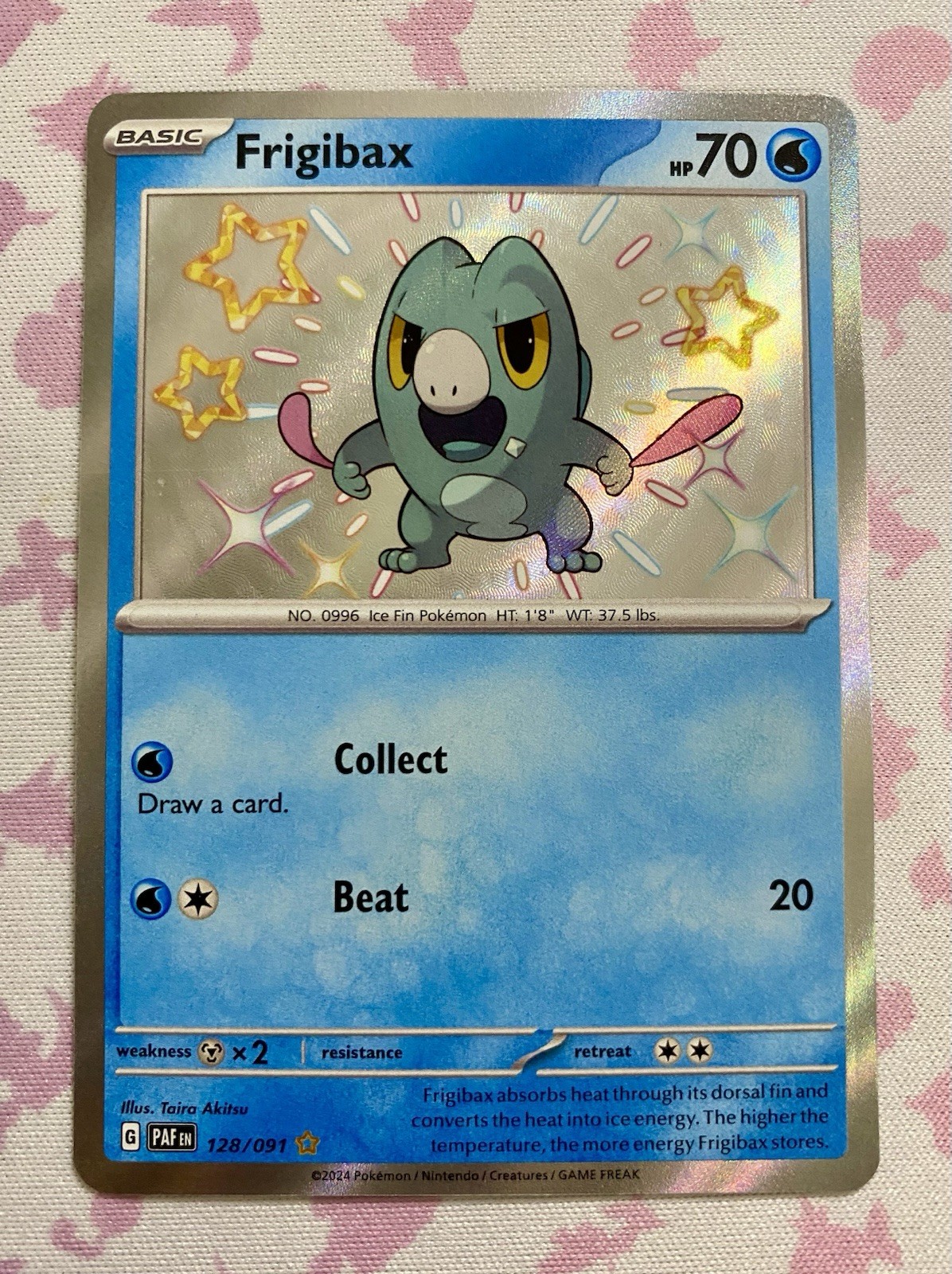 Frigibax - 128/091 - Pokémon Paldean Fates NM