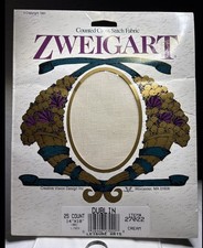 Vintage Zweigart Linen 25 ct Cross Stitch Fabric  14  x18   Cream  27022
