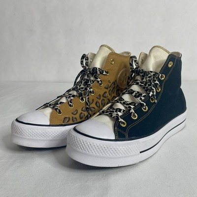 Converse Chuck Taylor All Star High Top Leopard Print Canvas Sneakers Sz 12