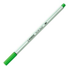 Premium Fibre-Tip Pen with Brush Tip - STABILO Pen 68 brush - Pack of 1 - Leaf G