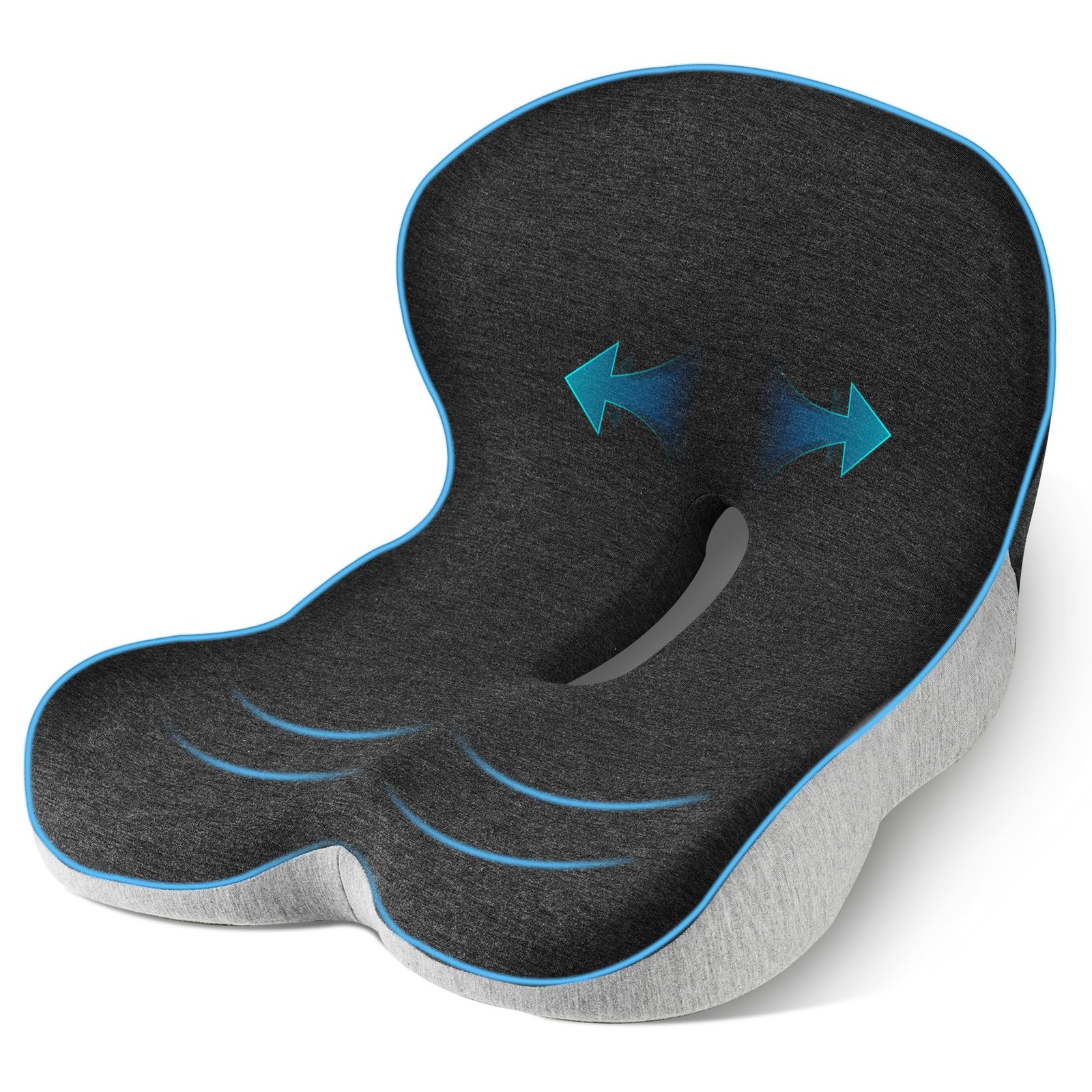 Ergonomic Trucker Seat Cushion with Lumbar Support for Long Haul Comfort
