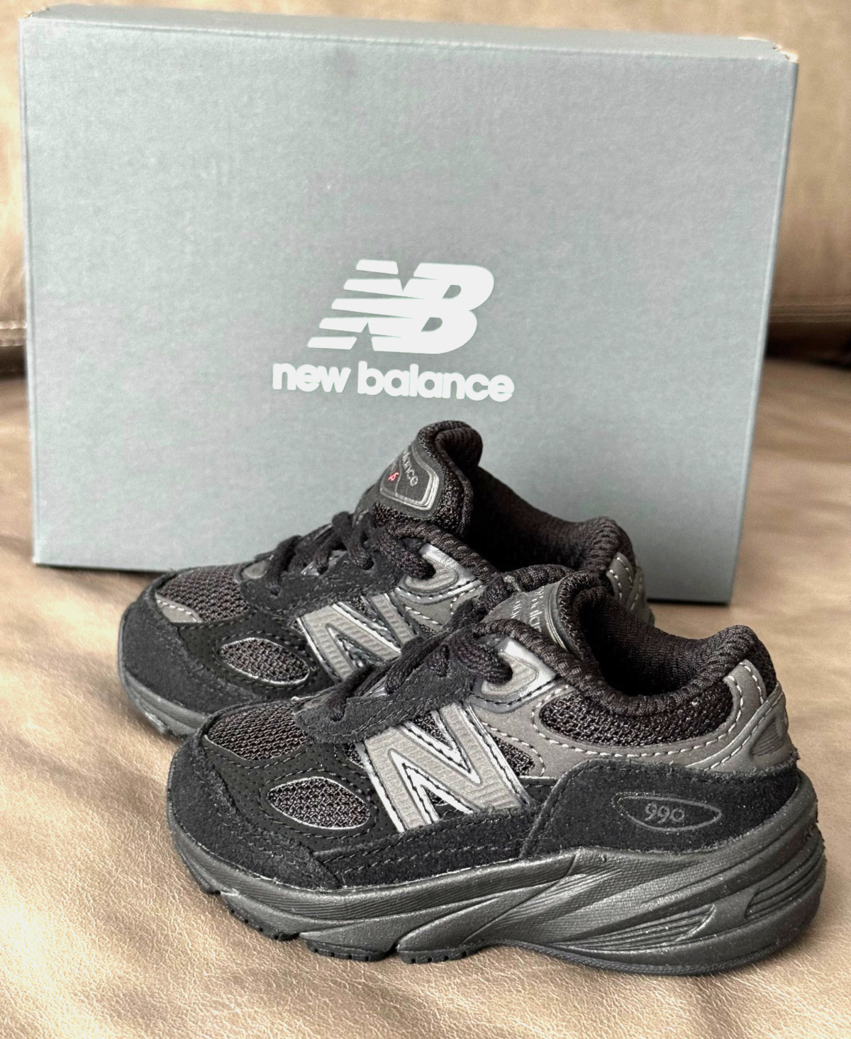New Balance 990V6 - Toddler Size 5 - (12- 18 months) - Black Sneakers Shoes