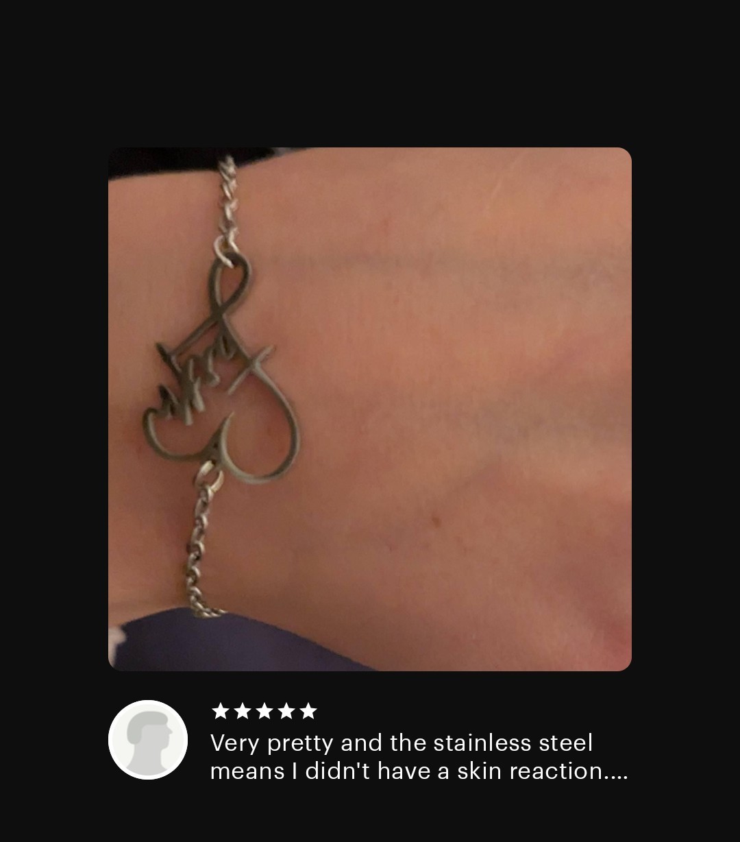 Stainless Steel Faith Necklace Bracelet with Matching Earrings Adjustable Set