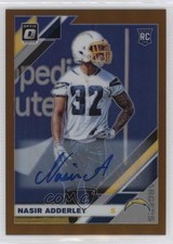 2019 Panini Donruss Optic Rookies Bronze Prizm Nasir Adderley #128 Auto 01pp