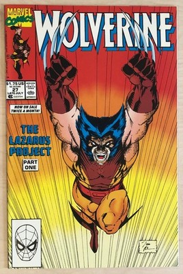 Wolverine (1990) #27  Jim Lee cover artist  F/VF