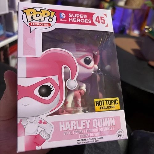 Funko Pop! Vinyl: DC Universe - Harley Quinn (Pink) (Diamond Glitter) - Hot...
