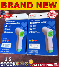 CVS Health Non-Contact Thermometer with 50 Memory Recall BRAND NEW 2 PACK