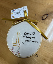 Handmade Embroidered Hoop Wall Art Hanging princess bride quote