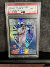 2018 Panini Chronicles Crusade Ronald Acuna Jr #18 Hyper  Psa 10 Rookie RC /299.