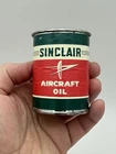Vintage Sinclair Metal Coin Bank Motor Oil Can Gas Garage Sign