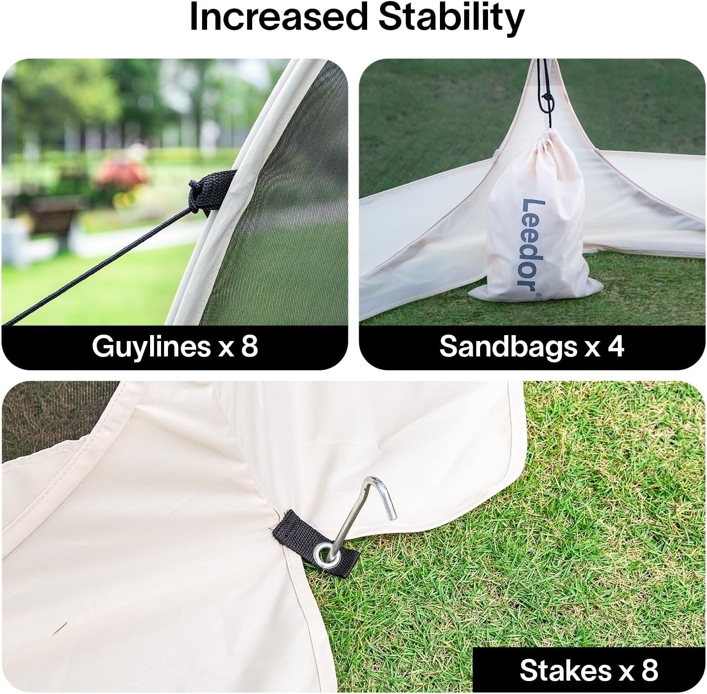 Alvantor Screen House Gazebo, 6-10-15 Person Pop up Igloo Screened Canopy Tent w