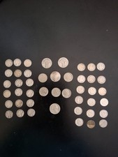 U.S. Coin Lot 90% Silver - Liberty Standing, Barber & Mercury Dimes, etc