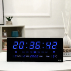 Large Screen Digital Wall Clock LED Display Desk Time Temperature ...