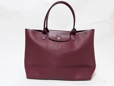 LONGCHAMP Le Pliage City Tote Bag Coated Canvas Bordeaux 10182HYQ261 Excellent C