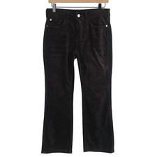PILCRO and the Letterpress Anthropologie Corduroy Straight Leg Pants Sz 26 Brown