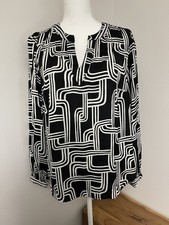 Ladies Nine WEst Sz M Blouse Office Suit Dress Casual Long Sleeve Black White