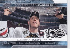 17/18 UD..JONATHAN TOEWS..CENTENNIAL STANDOUTS..# CS-49.BLACKHAWKS.COMBINED SHIP