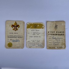 Boy Scout Cards and Tenerfoot Scoreboard Card...