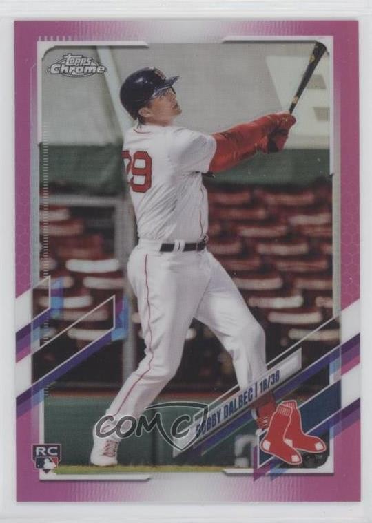 2021 Topps Chrome Pink Refractor Bobby Dalbec #151 Rookie RC 0il7
