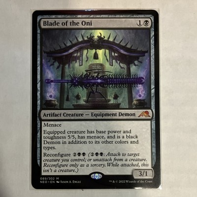 Wizards of the Coast Blade of the Oni Mythic Artifact Black Kamigawa NEO