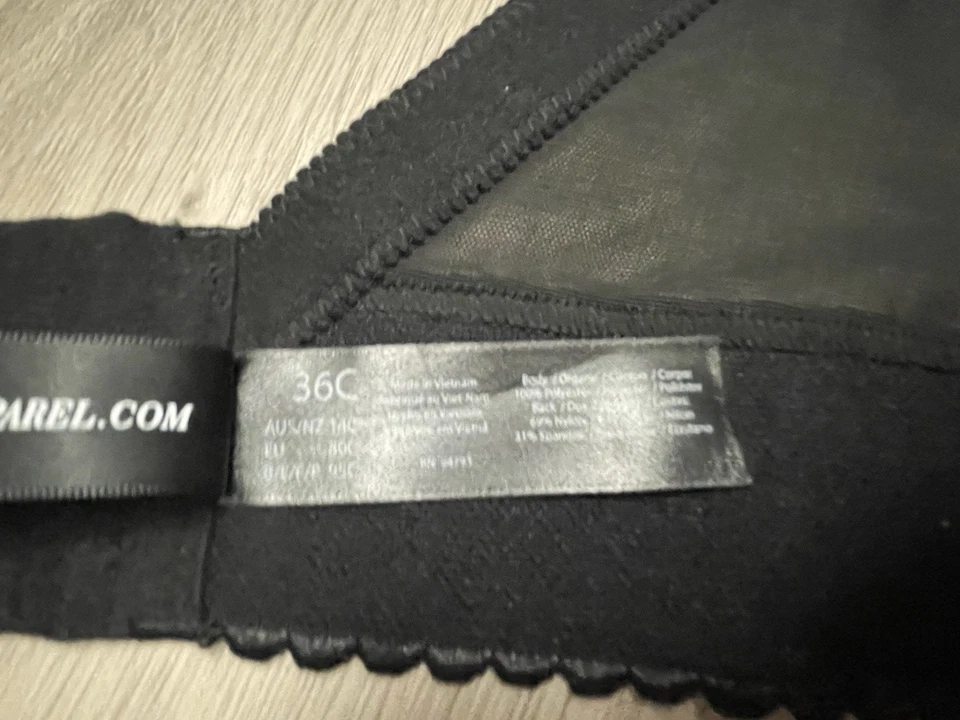 Dominique Sujetador Corsé Nupcial Lencería Negra Sin Tirantes 36C Nuevo Foto 3 de 4