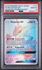 2018 POKEMON SUN & MOON CELESTIAL STORM SECRET #177 FULL ART/RAYQUAZA GX PSA 8