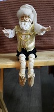 Vintage Flexible Santa Shelf Sitter.