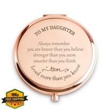 Personalized Compact Mirror Daughter Gifts from Mom Dad Birthday