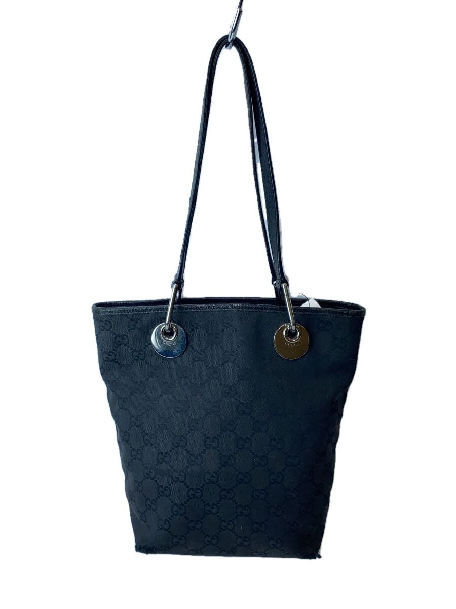 GUCCI GG Monogram Black Canvas Handbag 120840 Made in Japan