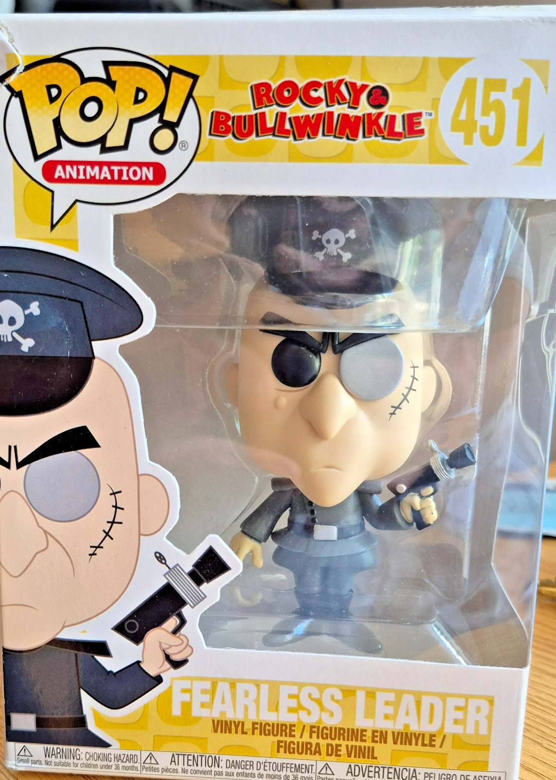 Funko Pop! #451 Rocky & Bullwinkle Fearless Leader Vinyl Figure (Minor Box Wear)