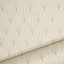 Image of Silver Cream Geometric Wallpaper Metallic Slightly Imperfect Textured Vinyl