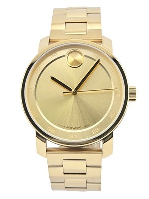 Movado Bold Access 3600912 Men's Quartz Gold Tone Watch - Retail price $795