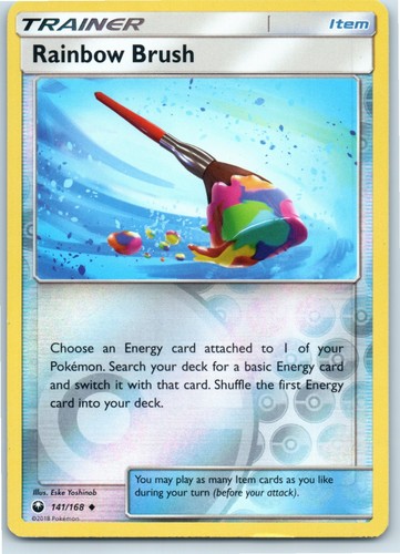 Rainbow Brush Celestial Storm 141/168 Uncommon Reverse Holo Pokemon Near Mint