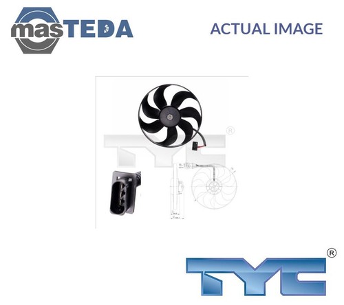 802-0009 ENGINE COOLING RADIATOR FAN TYC FOR AUDI TT,A3,8L1,8N3,8N9